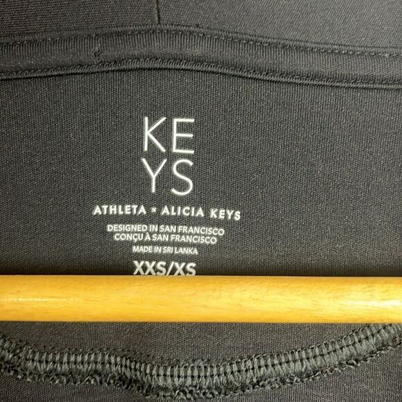 Alicia Keys x Athleta keys black long sleeve maxi pocket comfort robe - Picture 3 of 6